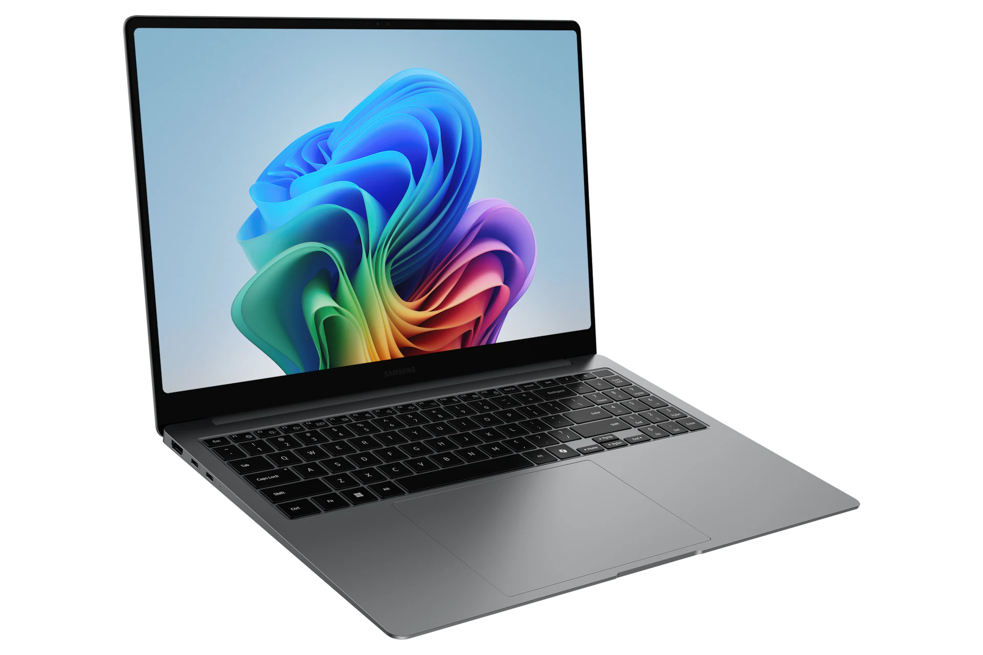 갤럭시북5 프로 NT960XHA-KD72G 대각선 정면에서 본 모습