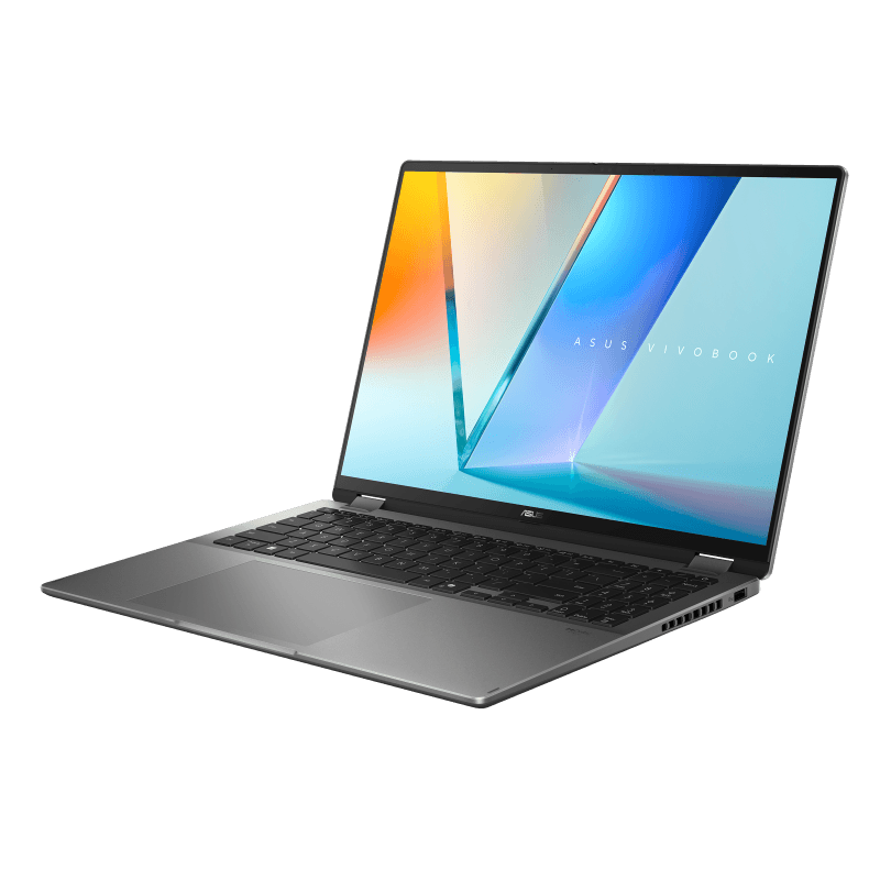 ASUS 비보북 플립 TP3607SA-RJ047W 대각선 앞에서 본 모습